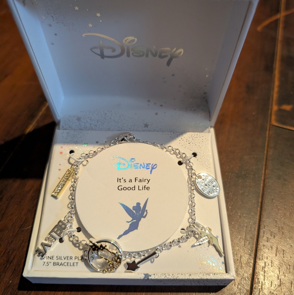 NEW Disney Tinkerbell Charm Bracelet